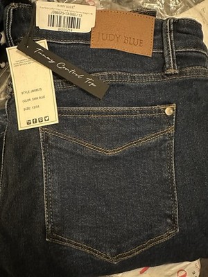 Judy Blue Women s High Rise Dark Wash Straight Jeans 5-Pocket Size 13/31