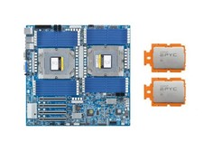 Gigabyte MZ73-LM0 Motherboard SP5 With 2x AMD EPYC GENOA 9334 QS 64Cores CPU