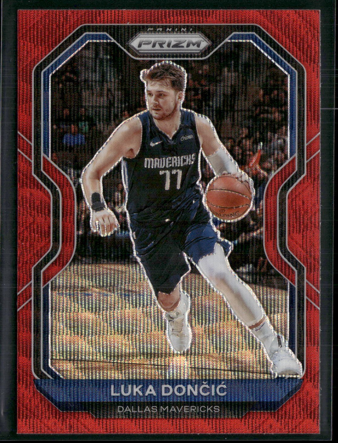 2020-21 Panini Select #15 Luka Doncic Red Wave Prizms