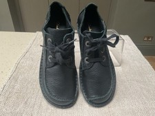 Clarks Funny Dream Unstructured Black Soft  Grainy Leather Shoes 6D UK Ex Con