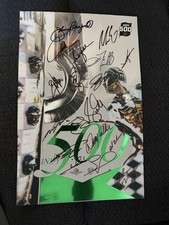 19 Winners Signed 11 x 17 Indianapolis Indy 500 Photo Mario Andretti Rick Mears