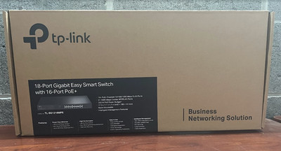 TP-Link TL-SG1218MPE | 18-Port 1000Mb Gigabit Easy Smart Switch | 16* PoE+ Port