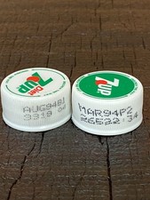 Vintage Rare 7UP Fido Dido - 2, 1994 Plastic Bottle Screw Tops (A3)