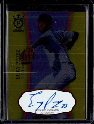 2021 Onyx Premium #OPEP Eury Perez Gold Foil 12/25