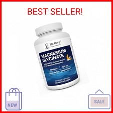 Dr. Berg Magnesium Glycinate 90ct   4-in-1 Chelated for Muscle, Nerve, Sleep  S