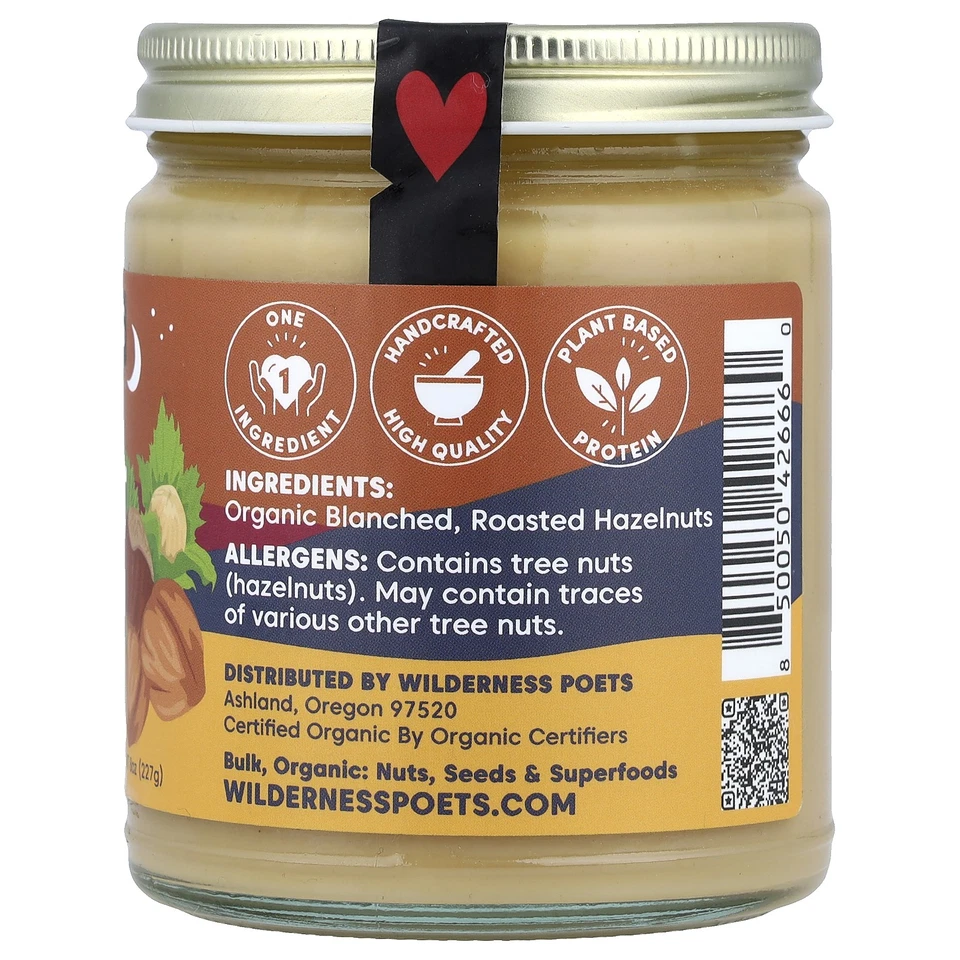 Roasted Hazelnut Butter, Ultra Creamy, 8 oz (227 g) - Image 3 of 3