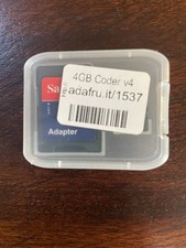 New - Adafruit #1537 Raspberry Pi MicroSD Card & SD Adapter with Google Coder v4