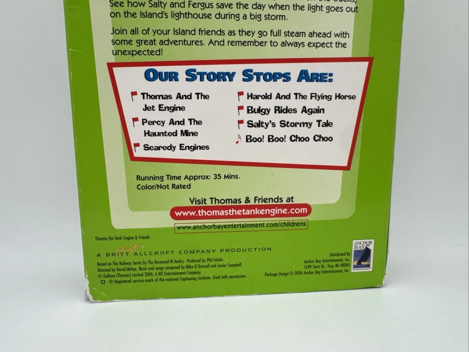 Thomas & Friends Thomas and The Jet Engine Other Adventures VHS Tape 2004 RARE - Image 3 of 4