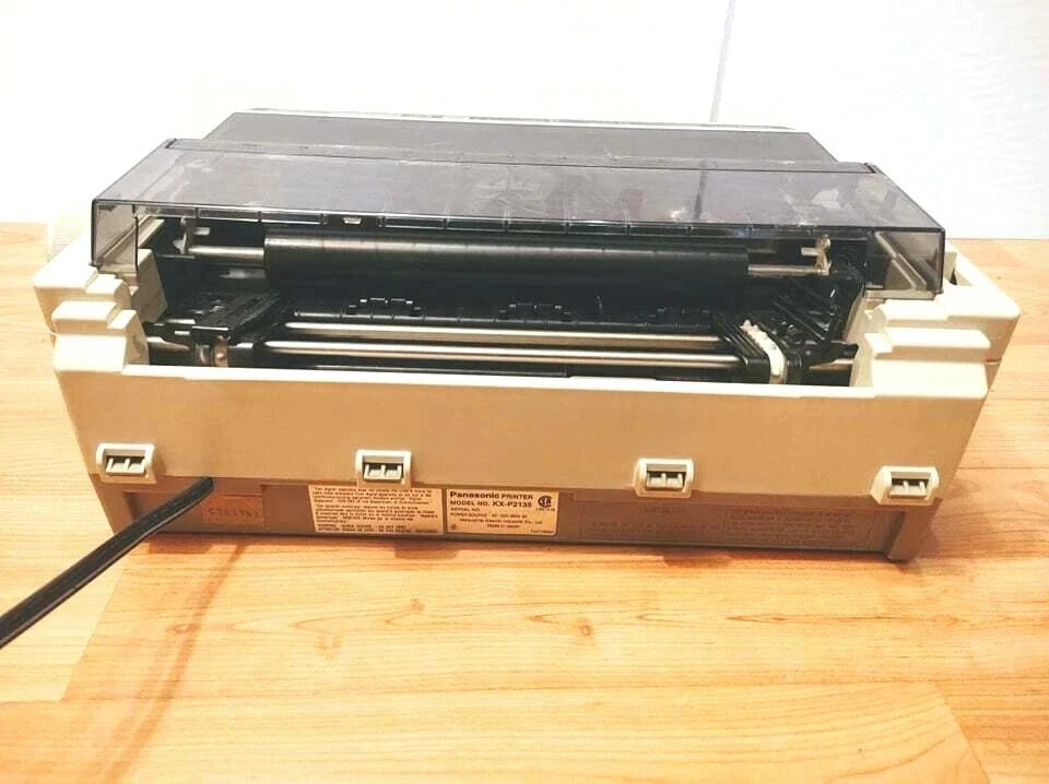 UNTESTED BUT POWERS ON PANASONIC KX-P2135 PRINTER 24PIN DOT MATRIX COLOR 120V - Image 3 of 4