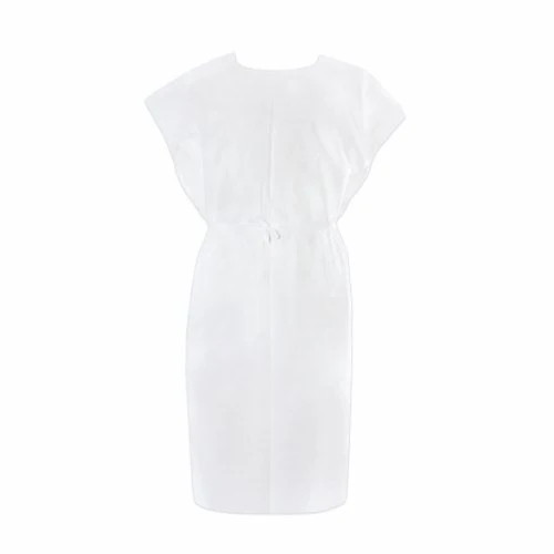 Patient Exam Gown McKesson One Size Fits Most White Adu - Bild 1 von 1