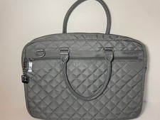 Hedgren Quilted Laptop Briefcase Gray Bag Bel...