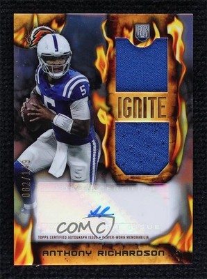2023 Composite Resurgence Ignite Anthony Richardson RPA Rookie Patch Auto RC 4m4
