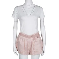 New Red Valentino Skort IT 40 US 4 Pink Linen Bow Coquette Balletcore Barbiecore