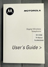Vintage Motorola V66 User  s Guide for Digital Wireless Phone V66  NEW 
