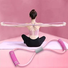 Fitness Figure 8 Yoga Pulling Rope Resistance Band & Arm Resistance Bands ...
