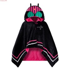 Anime Masked Rider Decade Flannel Nap Blanket Hooded Cloak Shawl Gift 160 90cm