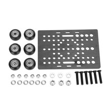2X(V-Slot Gantry Plate Set 20-80mm with V-Slot Solid V Wheel POM Kit for6826