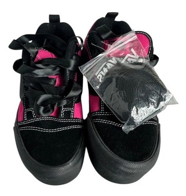 Vans Knu Skool Stack Knu Stack Platform Sneakers Womens 6 Black Hot Pink Skater