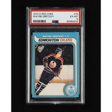 1979 OPC #18 WAYNE GRETZKY ROOKIE CARD PSA 6 EX-MT. rookie card picture