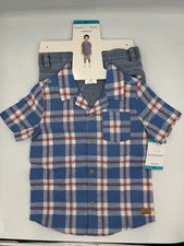 Koala Kids Boys Girls Shirt Shorts Blue Multicolor 2-Piece Set Unisex, 4T