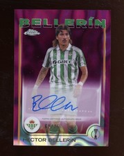 2024 Topps Chrome UEFA UCC Hector Bellerin Auto Magenta Lava 68/75