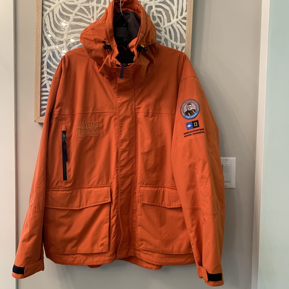 Men's National Geographic Lindblad Expeditions Orange Hooded