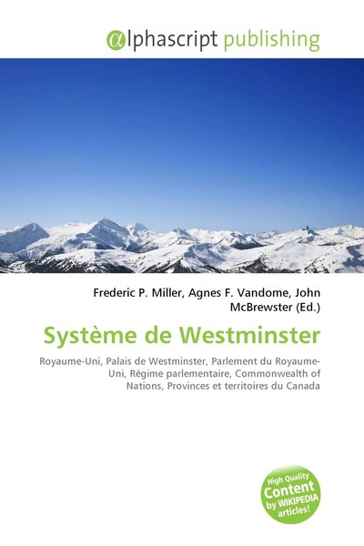 Frederic P. Miller (U. A.) | SystèMe De Westminster | Taschenbuch | FranzöSisch-image