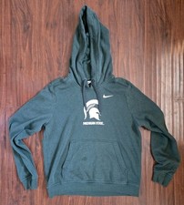 Nike Women's Sz Small Green Hoodie Sweatshirt MSU Michigan State University