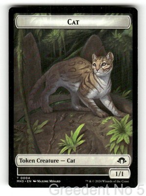 Cat Token 4 Token Modern Horizons 3 Magic: The Gathering Heavily Played