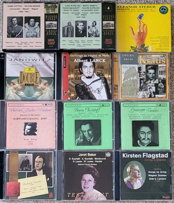 Klassik CDs großer Sänger x 12 (16 Discs) Restposten Konvolut