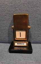 Vintage Art Deco Brass Perpetual Calendar, Produced by the Colmonoy Company