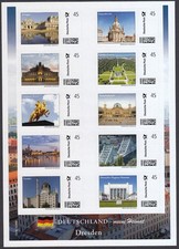 Briefmarke Individuell ** Deutschland-meine Heimat Dresden Bogen postfrisch