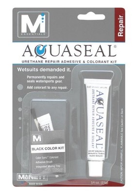 M Essentials Aquaseal Urethane Repair Adhesive and Sealant Kit with Black Col...