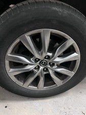2017 - 2019 Mazda Cx-9 18 Inch Wheel Rim Silver V Spoke B Grade Rim Only 18x7.5