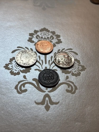 U.S. Coin Lot! Indian Head Cent Wheat Penny Liberty V & Buffalo Nickel. FREE S&H