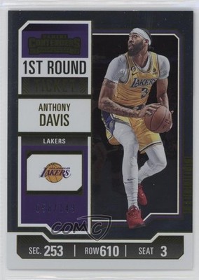 2023-24 Panini Contenders 1st Round Ticket 58/149 Anthony Davis #12 3hd