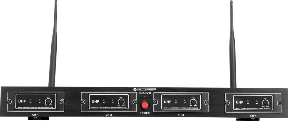 DJ PA UHF Funk-Mikrofon-Set UHF-2V4I wireless dynamisch Taschensender kabellos - Bild 3 von 4