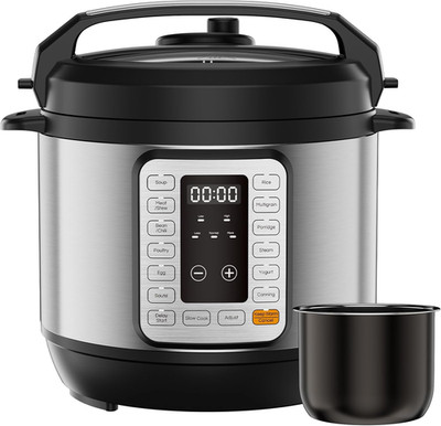 16-In-1 Electric Pressure Cooker, 6QT Programmable Multi Cooker with 12 One-Touc
