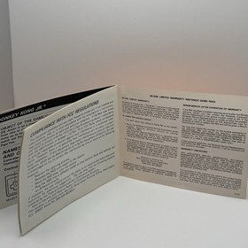 DONKEY KONG Classics Nintendo NES Game Original Instruction Manual Booklet Only!