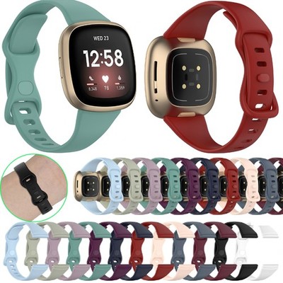 Sport Cinturino orologio in silicone per fitbit versa4/ versa3/ sense smartwatch