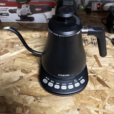 COSORI Electric Gooseneck Kettle Black with 5 Temperature Control Presets & Hold
