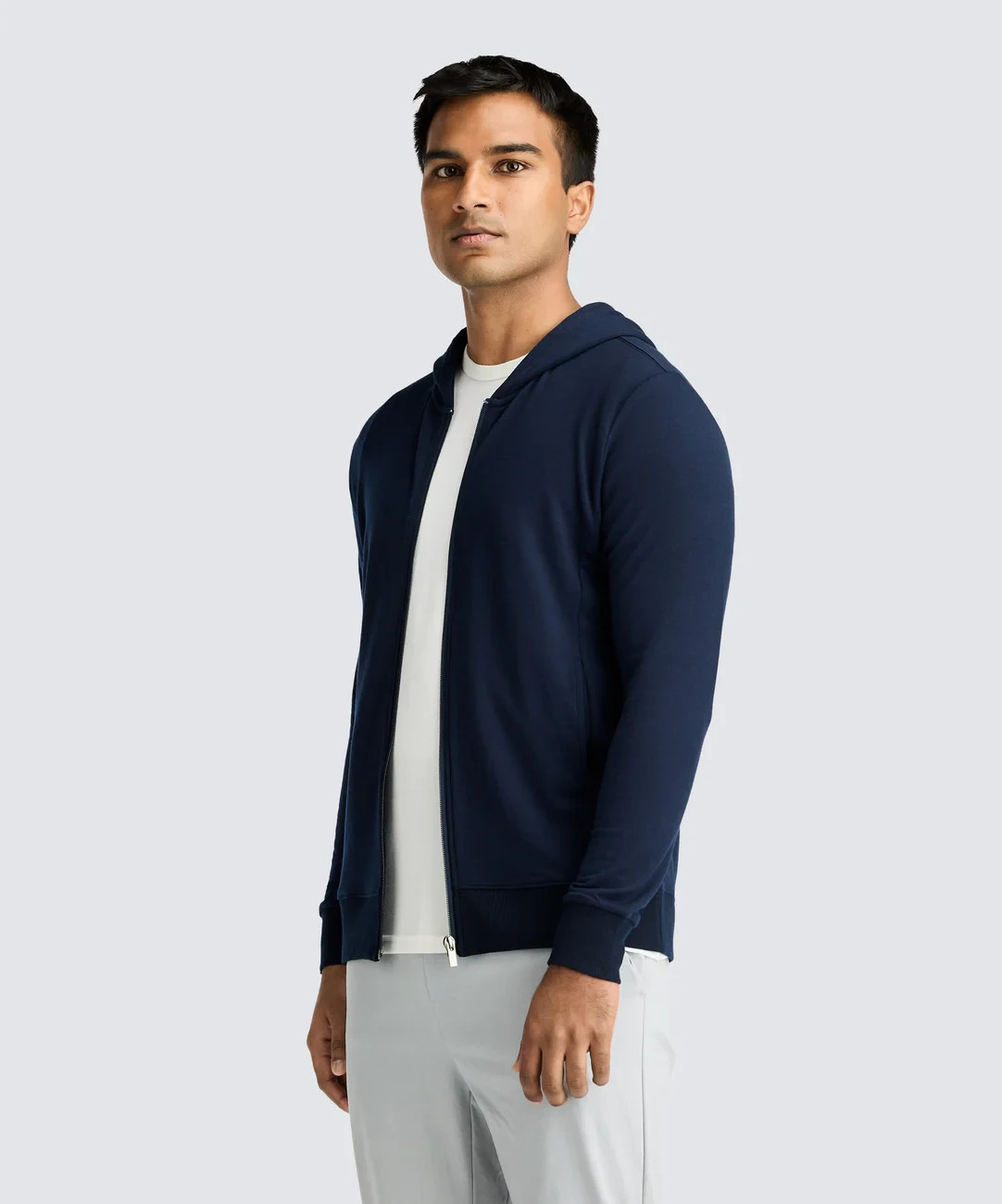 🧡*Brand New* Unbound Merino Men's Size L Compact Travel Hoodie - Navy MSRP $178