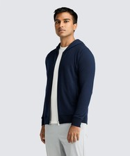    Brand New Unbound Merino Men's Size L Compact Travel Hoodie - Navy MSRP 178