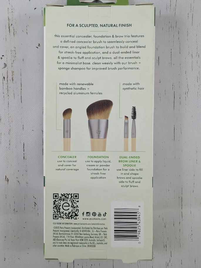 Ecotools Natural Conceal Enhance Sculpt Trio Makeup Brush Set - Image 2 of 2