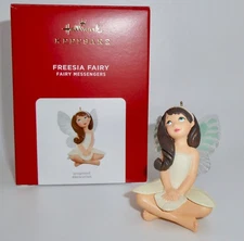 Hallmark Christmas Ornament 2021 FREESIA FAIRY 17th Fairy Messengers Series H60