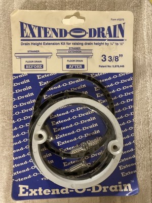 Brand NEW - Extend-O-Drain 3-3/8'' White Form #3375
