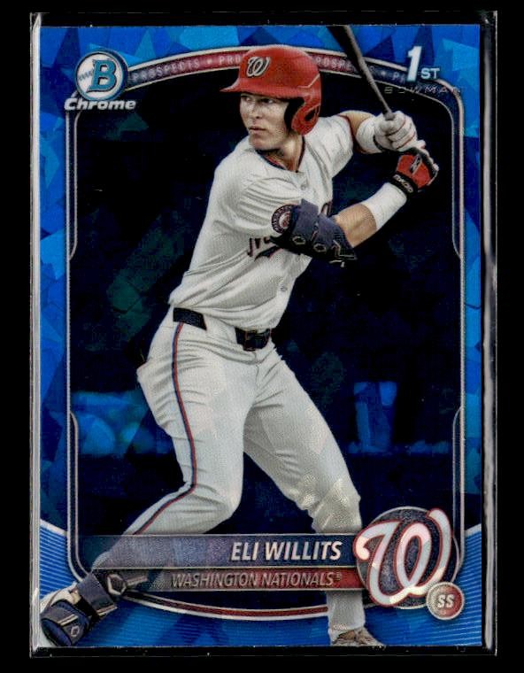 2025 Bowman Draft Sapphire Edition #BDC-1 Eli Willits Washington Nationals