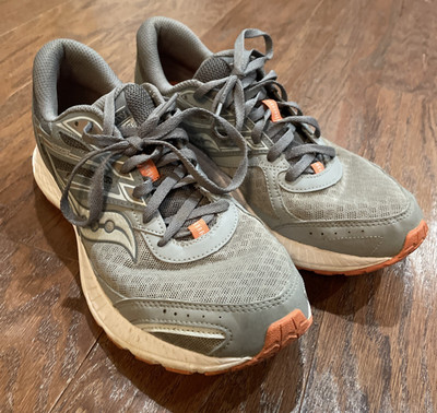 Saucony Womens Cohesion 13 S10559-5 Gray Running Shoes Sneakers Size 11