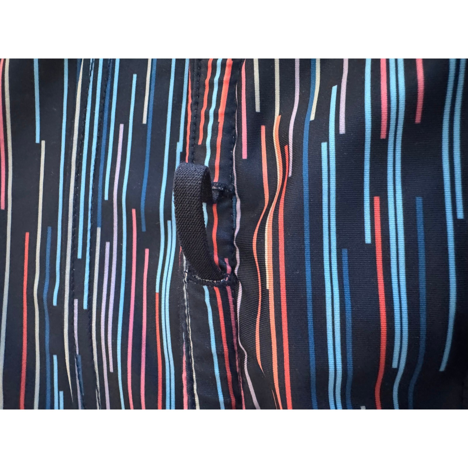 Athleta Women's Striped Athletic Spacedye Swagger Skort XS Navy Pink Blue Coral