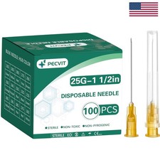 Individually Packed 25Ga 1.5-Inch Needles - Perfect for Scientific Refilling